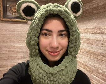 Cozy Frog Balaclava Valentine's Day Gift Funny Home Hat