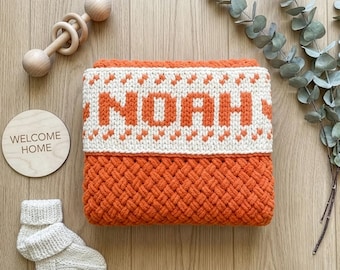 Custom Baby Name Blanket Personalized Newborn Gift Nursery Bedding Boy Girl Baby Shower Gift