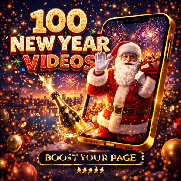 100 Neujahr Videos | Feuerwerk, Party & Feiern Reels Pack