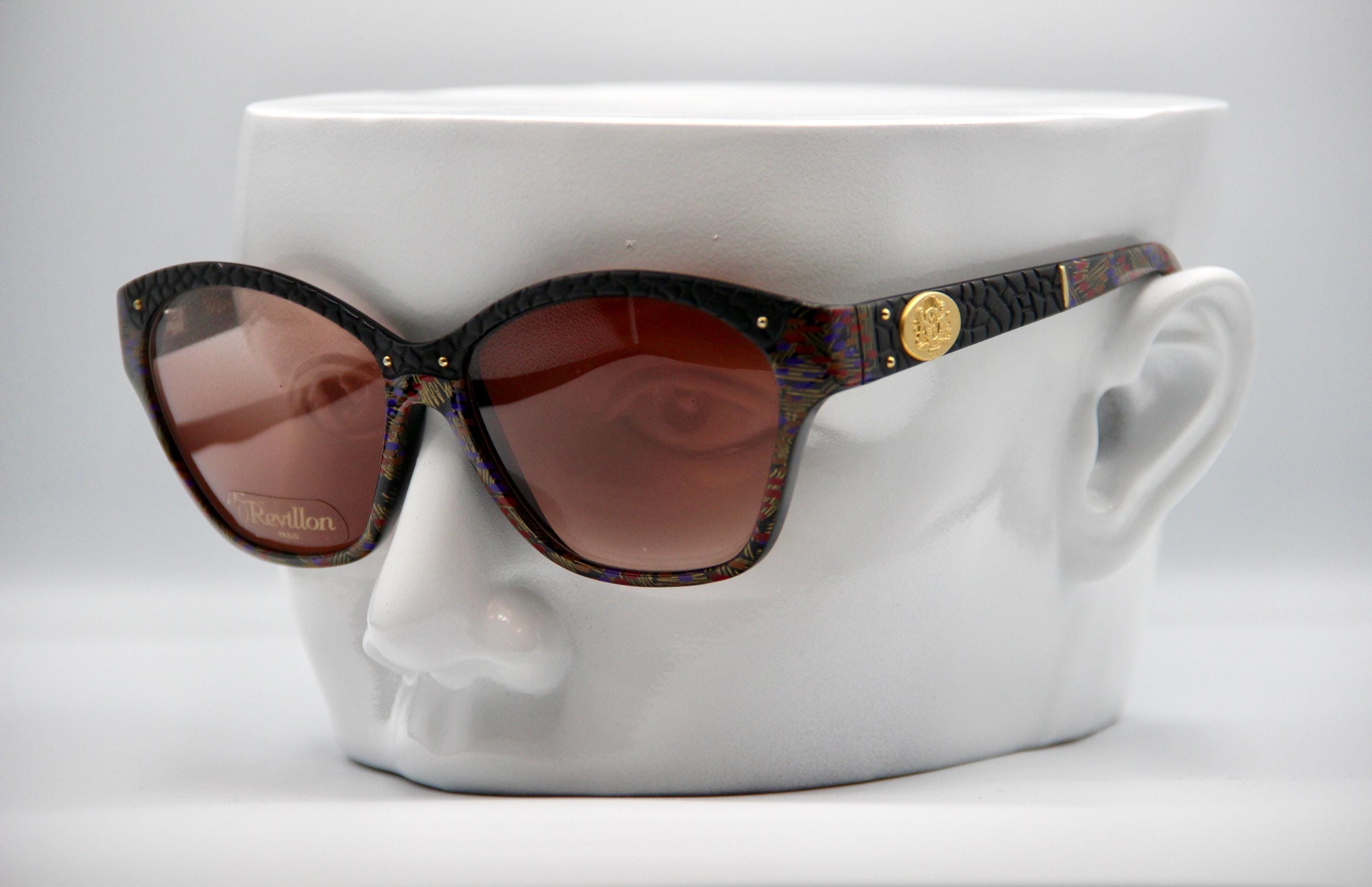 Vintage 80s Revillon Paris RE 332 Sunglasses 1980 main image 2