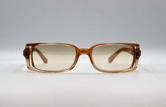 2000’s Versace 554-H rectangular medusa/stoned su… - image 5