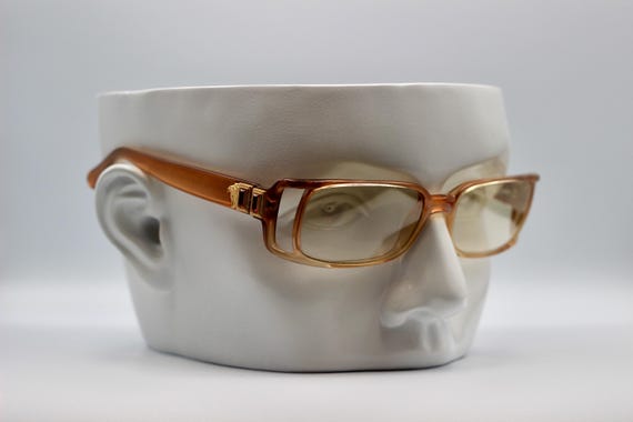 2000’s Versace 554-H rectangular medusa/stoned su… - image 2