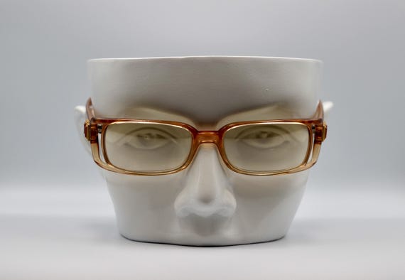 2000’s Versace 554-H rectangular medusa/stoned su… - image 1