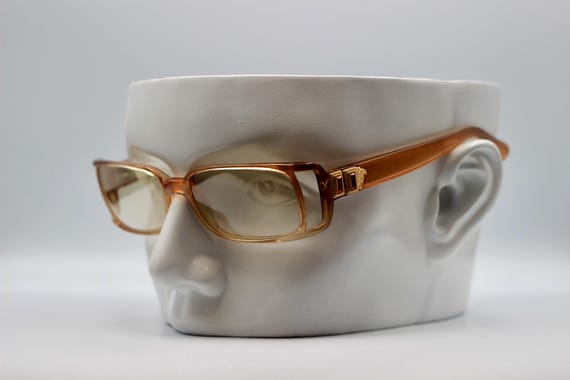 2000’s Versace 554-H rectangular medusa/stoned su… - image 3