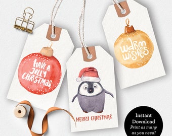 printable christmas gift tags christmas printable christmas etsy
