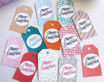 christmas gift tags christmas printable christmas tags etsy