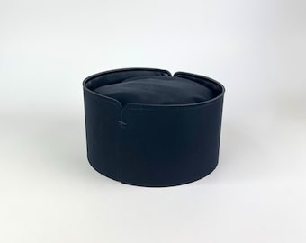 Geistliche Skufia – Pfirsichhautschwarzer Stoff – Geistliche Geistliche Kappe, Tragbare Priestermütze