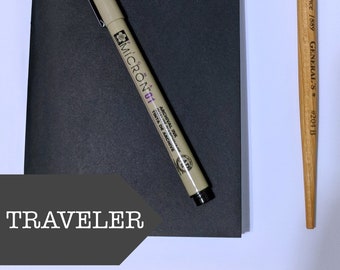 Blank Traveler's Notebook Refill // Standard Midori Fauxdori Journal - Bullet Journal - TN Planner Notebook - Fountain Pen Friendly Paper