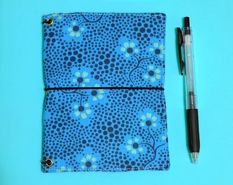 Floral Field Notes Cover // Passport Pocket Bullet Journal Bujo Cover - Fabric Planner Cover - Fabricdori - Notebook Organizer