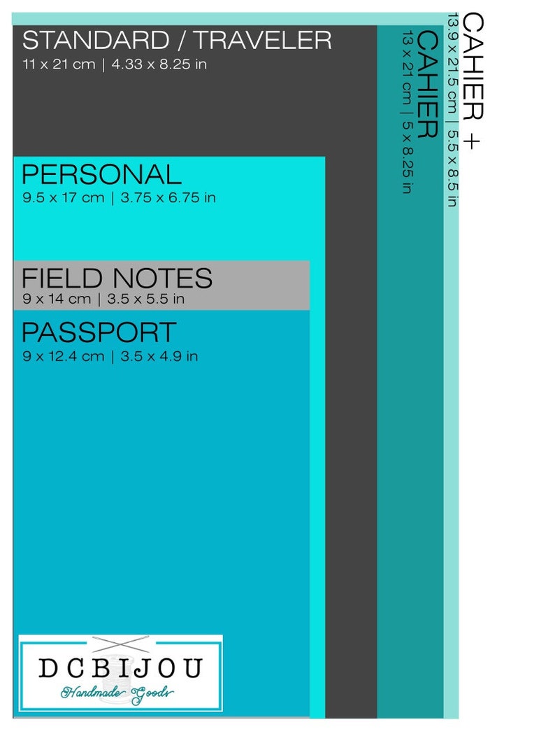 Field Notes Insert // Black Cover Fauxdori Journal Bullet Journal Idea