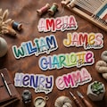 Custom Colorful Name Patch, Personalized Bold Font Iron On Badge, Embroidered Name Tag for Kids Backpacks & Uniforms