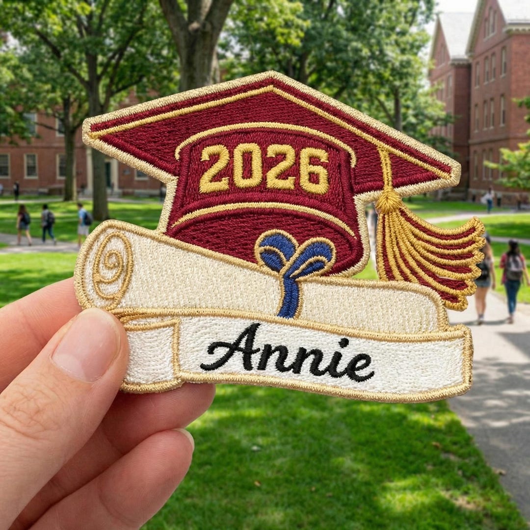 Ase Gradution Patch Personalized Graduation Name Patch, Class of 2026 Embroidered Grad ...