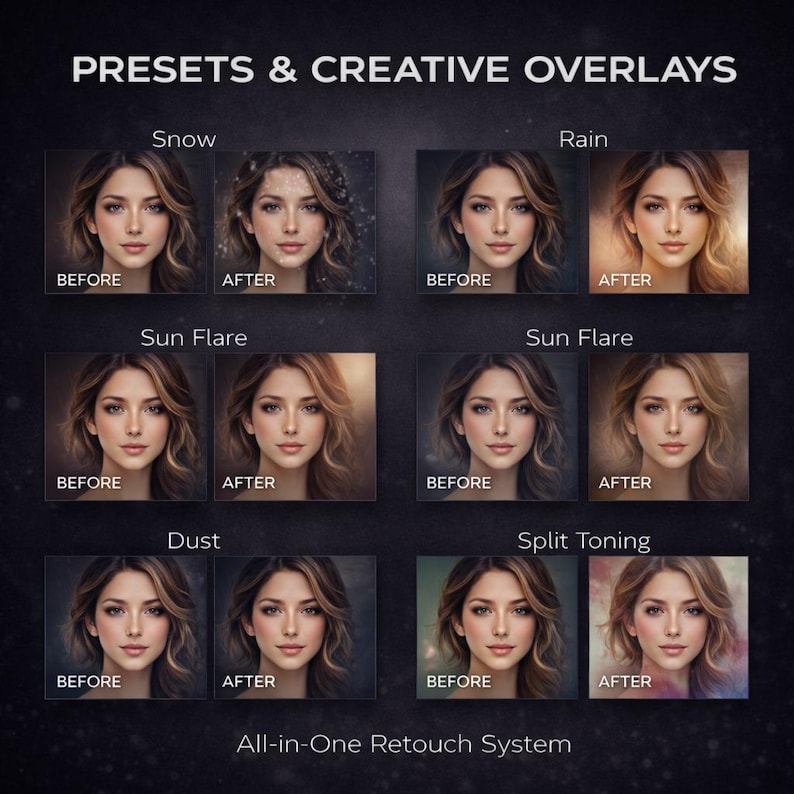 Retouch Pro Mega Bundle for Adobe Photoshop | AI Skin, Eyes, Hair ...