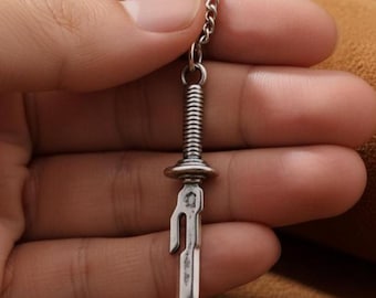 Toji Sword Necklace – Tianri Spear Blade Pendant, Anime Cosplay Necklace, Unisex Choker, Zinc Alloy Jewelry, Gift for Anime Fans