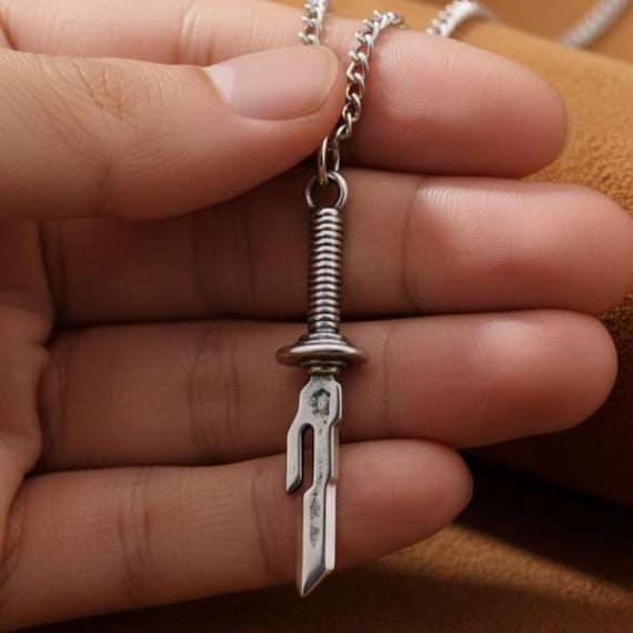 Toji Sword Necklace – Tianri Spear Blade Pendant, Anime Cosplay