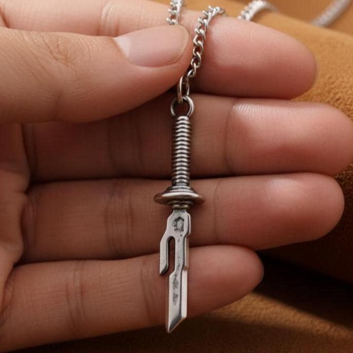 Toji Sword Necklace – Tianri Spear Blade Pendant, Anime Cosplay