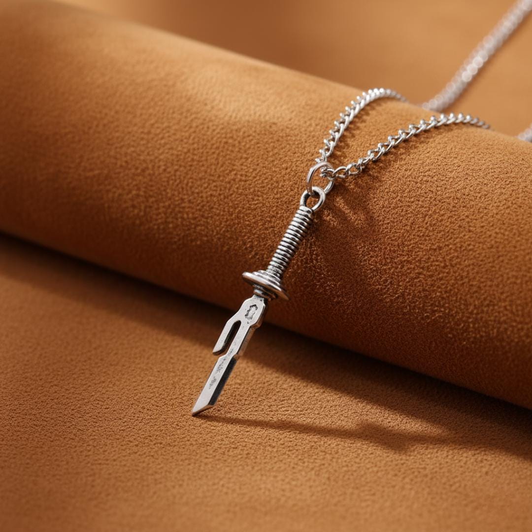 Toji Sword Necklace – Tianri Spear Blade Pendant, Anime Cosplay