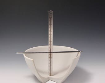 Small Two in One (Bottom thickness and Tombo) Pottery Measuring Tools (© Patent granted) by Master Potter HsinChuen Lin 林新春