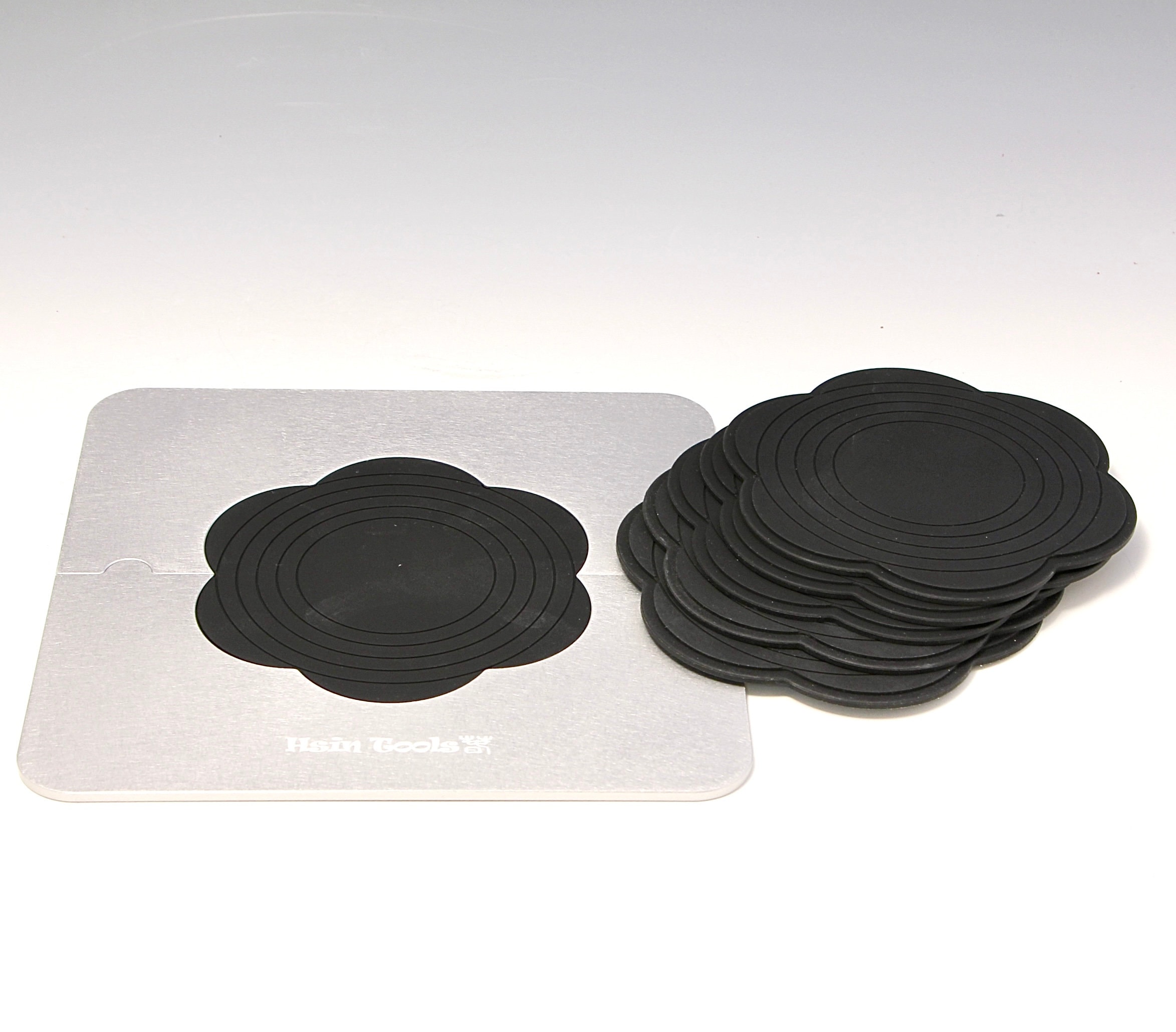 A Set of 6 Flower-shaped Silicon Bat Inserts & 2 Divided Adapters for ...
