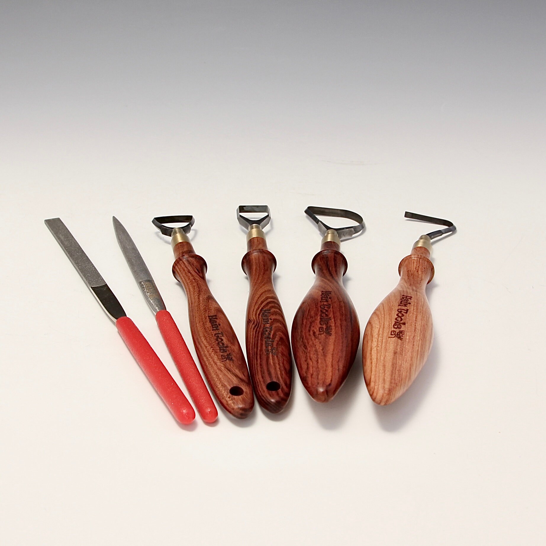A Set of 4 Tungsten Carbide Loop Tools (pear, Square, 7, D-shaped) With ...