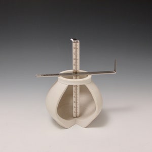 2 Combination Stainless Steel Pottery Trimmer/Measuring Tools  (© Copy right #TXu 1-961-453) by Master Potter HsinChuen Lin 林新春