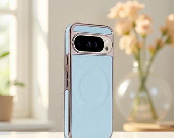 Luxury Leather MagSafe Case for Google Pixel 10 9 8 8A Pro XL Magnetic Wireless Charging Shockproof Cover