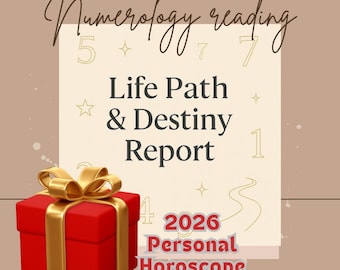 Life Path & Destiny Numerology Report – Personalised Guidance and Soul Purpose (Digital PDF)