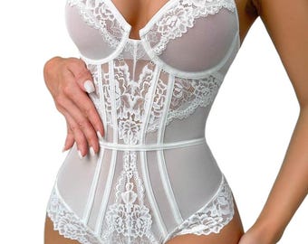 Caraco minceur d'été ultra-fin en dentelle pour femme, body gainant sexy pour contrôler le ventre