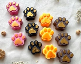 Jabones con forma de huella de cachorro para fiestas de cumpleaños, venta al por mayor