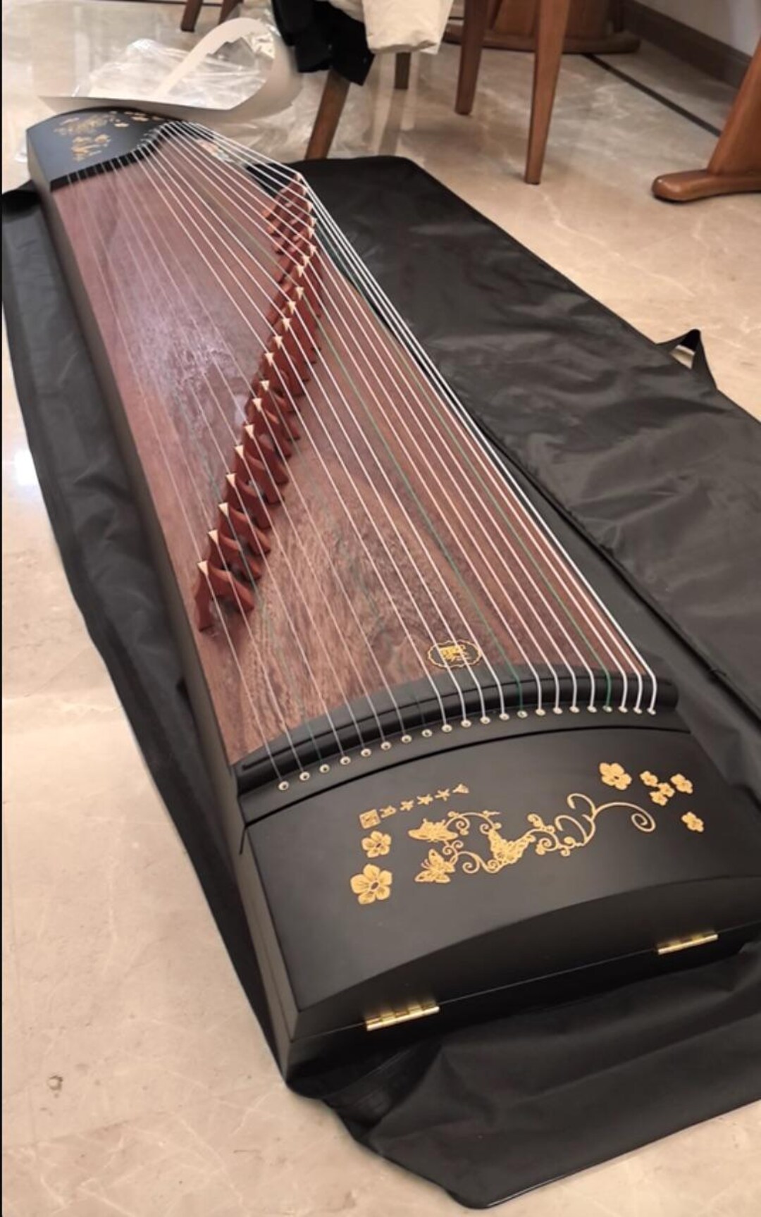 Guzheng 21 String Zither 163cm Butterfly and Flower Diagram Chinese ...