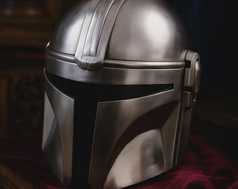 Steel Mandalorian Helmet | Adult Star Wars Cosplay Armor