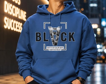 The Black Skull Hoodie | Skull Graphic Sweatshirt, Gothic Streetwear