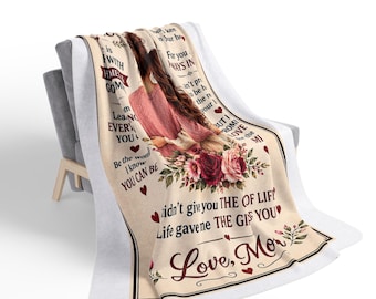 Sentimentale Schmetterling Rose Sherpa Decke, Geschenk von Mutter zu Tochter
