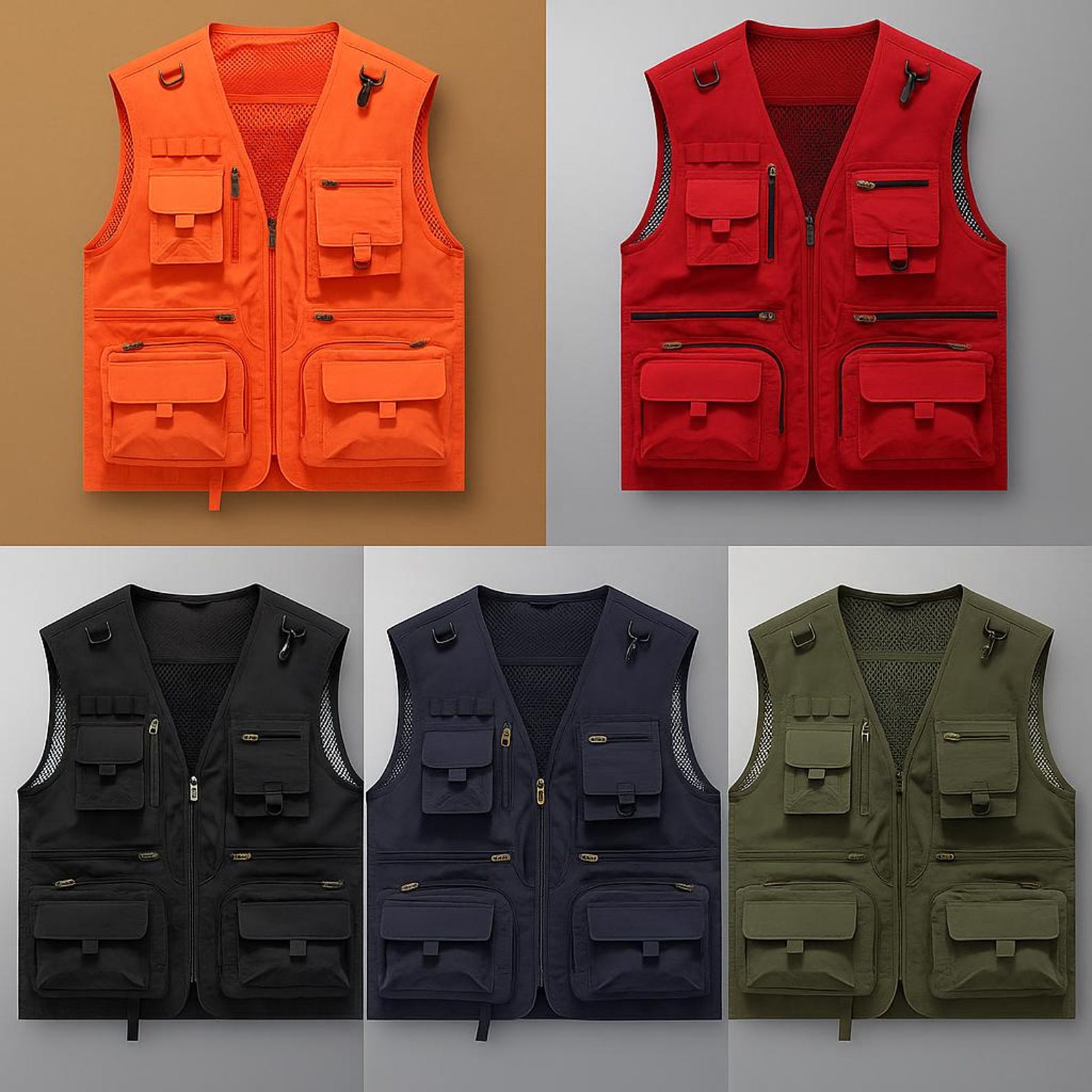 Multifunction Vests Men’s Outdoor Multi-pocket Utility Vest | Fishing Photography Travel ...