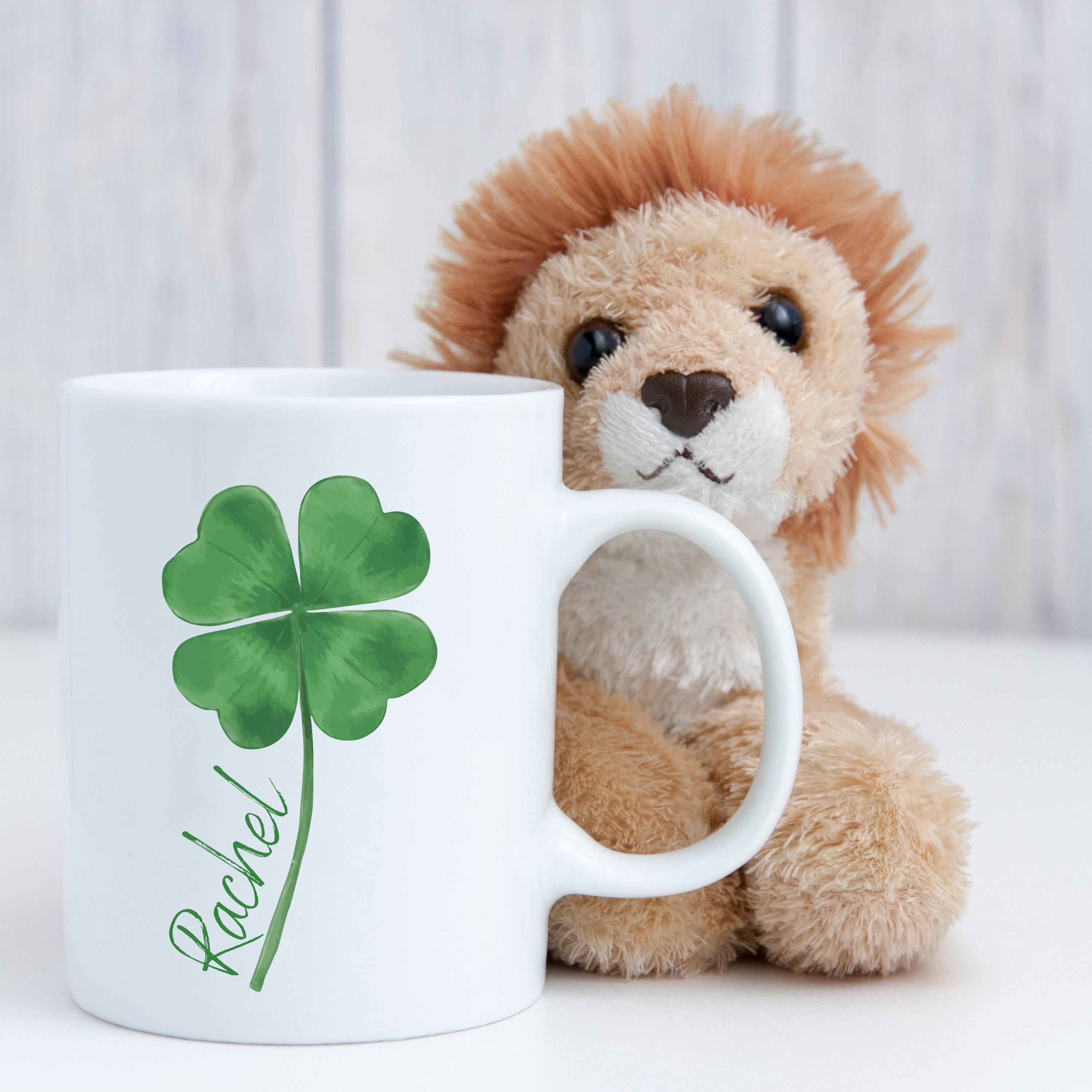 4 Leaf Clover Coffee Cups - Etsy
