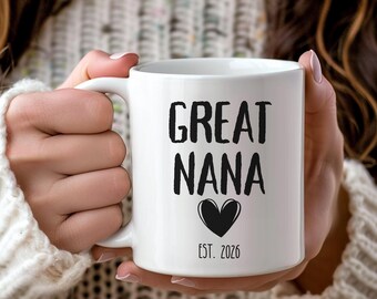 Great Nana Pregnancy Announcement, New Great Nana Gift, Pregnancy Reveal, New Baby Announcement, Baby Reveal, New Nana Gift, Great Nana