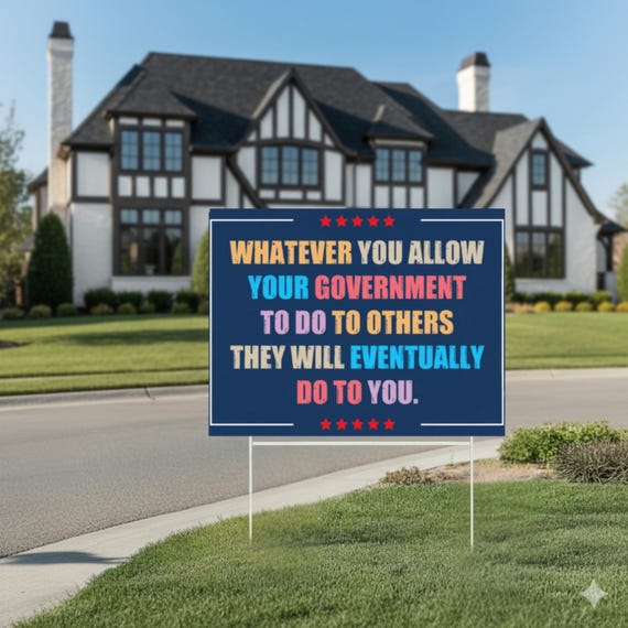 Abolish ICE Yard Sign, Keep the Immigrants, Deport the Racists Lawn Sign, Anti-Trump, Resist Fascism Yard Sign with Metal H-Stake,