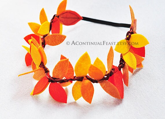 Items similar to Fall Leaves Headband on Etsy