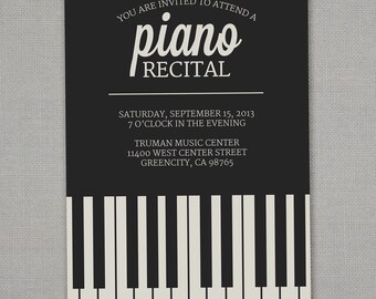 Recital Invitation Etsy