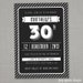 Modern Adult Birthday Invitation -- 30, 40, 50, 60