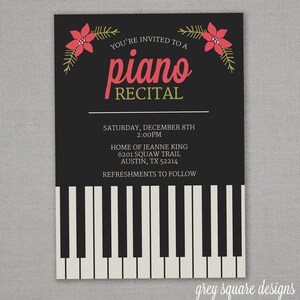 Piano Recital Invitation image 2