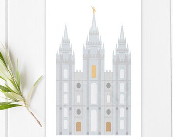 Salt Lake Temple Illustration