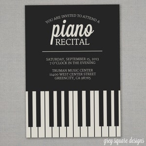 Piano Recital Invitation image 1