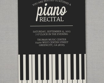 Piano Recital Invitation