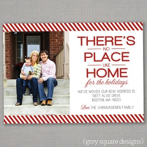 Christmas Card - No Place Like Home - Moving