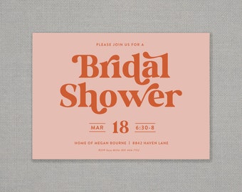 Bridal Shower Invitation - Greenery Neutral