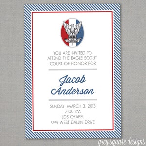 Eagle Scout Court of Honor Invitation