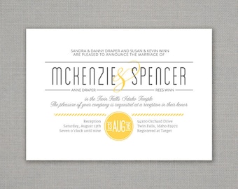 Modern Wedding Invitation