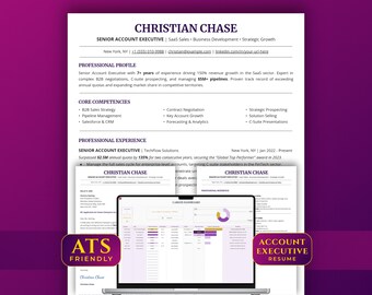Account Executive Resume Template | ATS-Friendly Google Docs