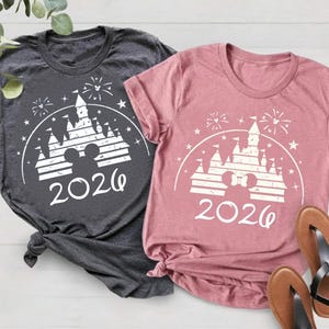 Disney 2026 Shirt, Family Disney Trip Shirts, Disneyworld Outfit, Mickey Minnie Shirt, Disney Vacation Tee, Matching Family Disneyland Shirt image 1